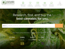 Tablet Screenshot of cannabisreports.com